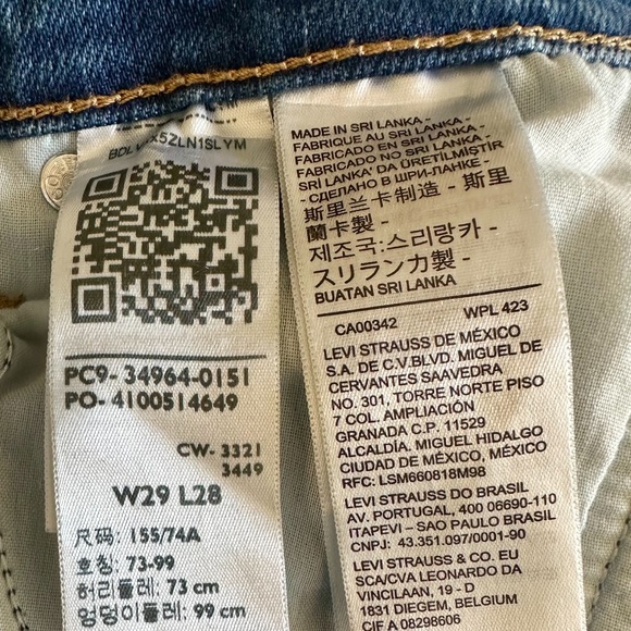 Levi’s Women’s Wedgie Straight Fit Jeans Medium Blue Wash Fallstar - Picture 13 of 14